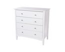 Como 4 Drawer Chest-White
