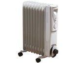 Daewoo 2000W White 9 Fin Oil Filled Radiator