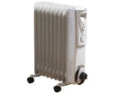 Daewoo 2000W White 9 Fin Oil Filled Radiator