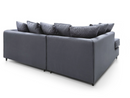 Chevelle Left Hand Facing Corner Sofa - Dark Grey