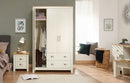Lachlan 3 Door 2 Drawer Wardrobe- Cream