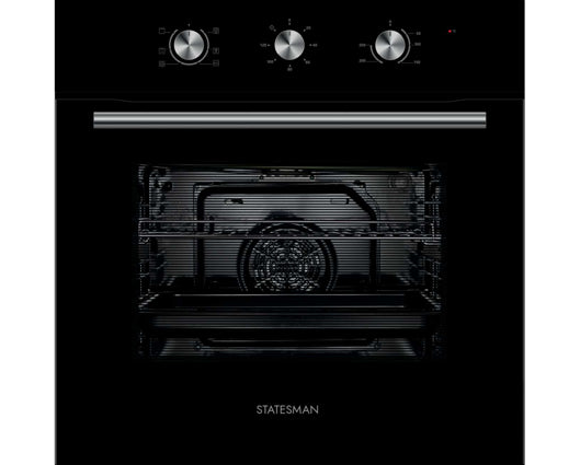 Statesman BSF60BL Built-in Fan Oven Black