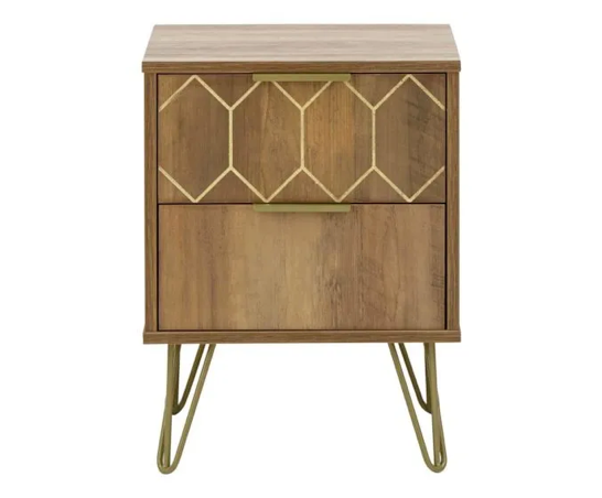Orleans 2 Drawer Bedside- Mango