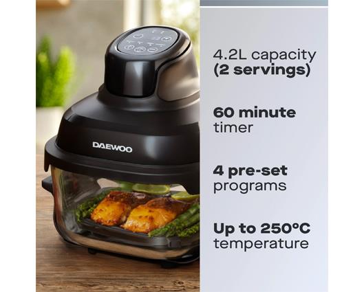 Daewoo 4.2L Aeroglass Air Fryer