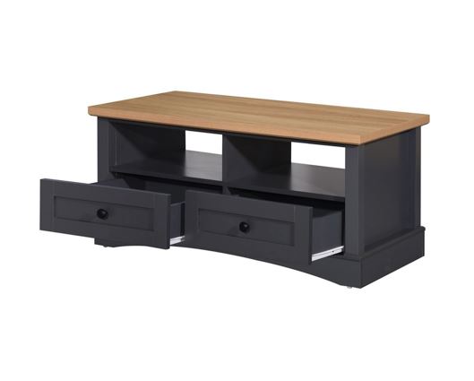 Carman Coffee Table with 2 Drawers-Grey