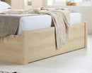 Herringford Ottoman King Bed - Oak