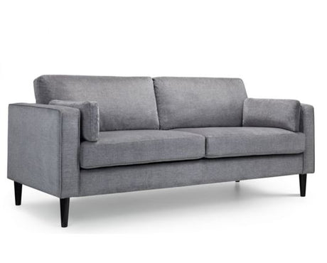 Houston 3 Seater-Dark Grey Chenille Fabric