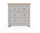 Lincoln 4 Drawer Chest- Light Grey