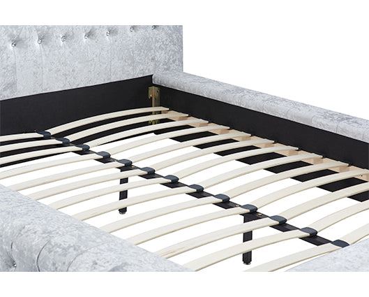 Grace King Bed - Grey