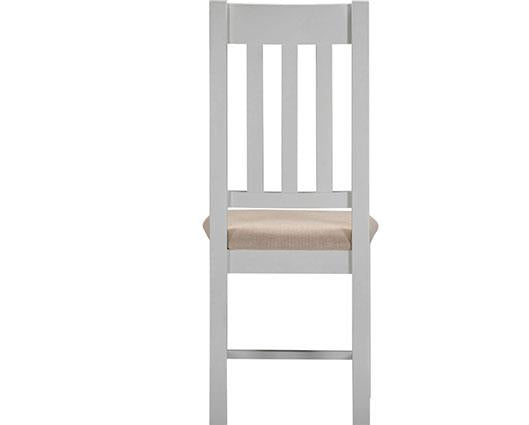 WINDSOR SLATTED DINING CHAIR (X2 PER BOX) - PEBBLE GREY/OAT FABRIC
