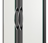 NEVADA 4 DOOR 2 DRAWER WARDROBE - BLACK GLOSS