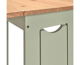 SANTOS BUTTERFLY DINING SET (X4 CHAIRS) - GREEN/DISTRESSED WAXED PINE