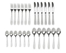 24pc Hammered Cutlery Set - S/STEEL