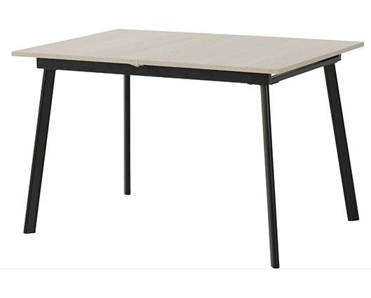 AVERY & LUKAS EXTENDING DINING SET (X4 CHAIRS) - CONCRETE/SAPPHIRE BLUE VELVET