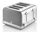 Swan Retro 4 Slice Toaster Grey