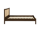 Croxley Rattan Bed Walnut - Double