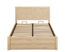 Herringford Ottoman King Bed - Oak