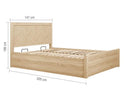 Herringford Ottoman Bed Oak - Double