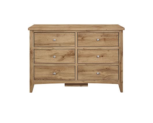 Hampstead 6 Drawer Chest- Oak