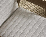 Ivy Armchair Oyster White & Brown