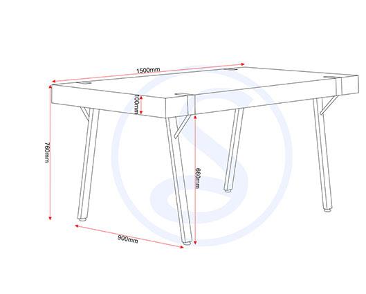 TREVISO & AVERY DINING SET (X4 CHAIRS) - LIGHT OAK EFFECT/GREY VELVET