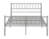 HARLOW 4'6" BED - SILVER