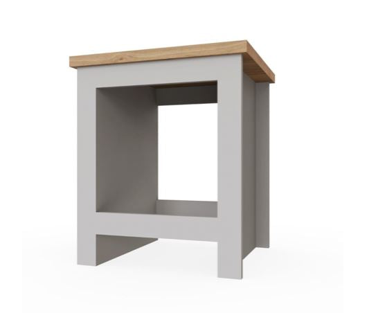 Lincoln Side Table- Light Grey