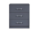 Highbury 3 Drawer Chest - Dark Grey