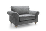 Iris Love Seat - Steel Grey