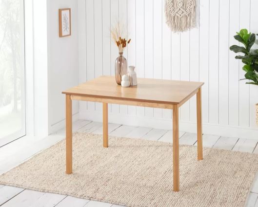 Carter Dining Table & 4 Ladder Chairs- Oak