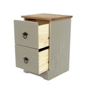 Corona Classic 2 drawer compact bedside cabinet