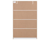 DAKOTA 3 DOOR 2 DRAWER MIRRORED WARDROBE - WHITE
