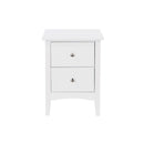 Como 2 Drawer Bedside Cabinet-White