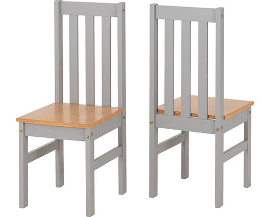 LUDLOW 1+4 DINING SET - GREY SLATE/OAK EFFECT