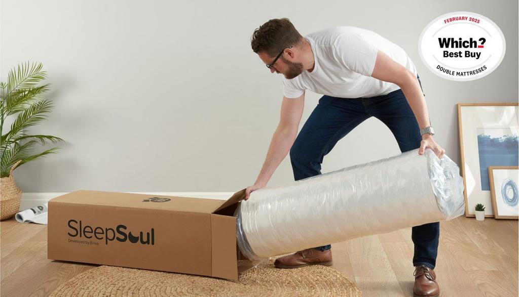 Roll Up Bliss 800 Pocket Memory Pillow Top Mattress (32cm Depth) - Double