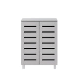 Euston 2 Door Shoe Cabinet - Light Grey