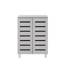 Euston 2 Door Shoe Cabinet - Light Grey