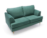 Hollie 2 Seater Sofa - Forest Green