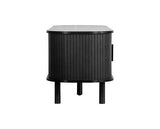 Axel Fluted Large TV Unit - Black