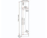 MALVERN 1 DOOR WARDROBE - URBAN SNOW