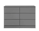 Oakley 6 Drawer Chest- Grey