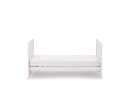 Nika Mini Cot Bed & Underdrawer - White Wash