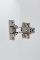 6 Door Wardrobe - White (Chrome Handles)