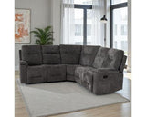 Guildford Corner Recliner Sofa - Grey Fabric