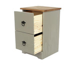 Corona Classic 2 drawer compact bedside cabinet