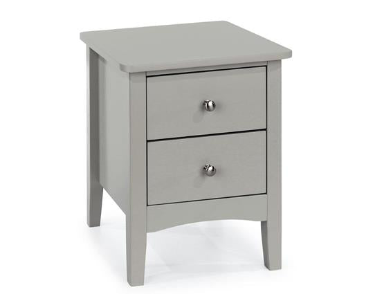 Como 2 Drawer Bedside Cabinet-Light Grey