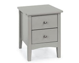 Como 2 Drawer Bedside Cabinet-Light Grey
