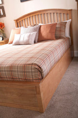 Madrid Wooden Ottoman King Bed - Oak