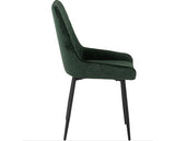 AVERY DINING CHAIR (X2 PER BOX) - EMERALD GREEN VELVET