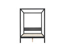 Mercia Four Poster Double Bed - Black